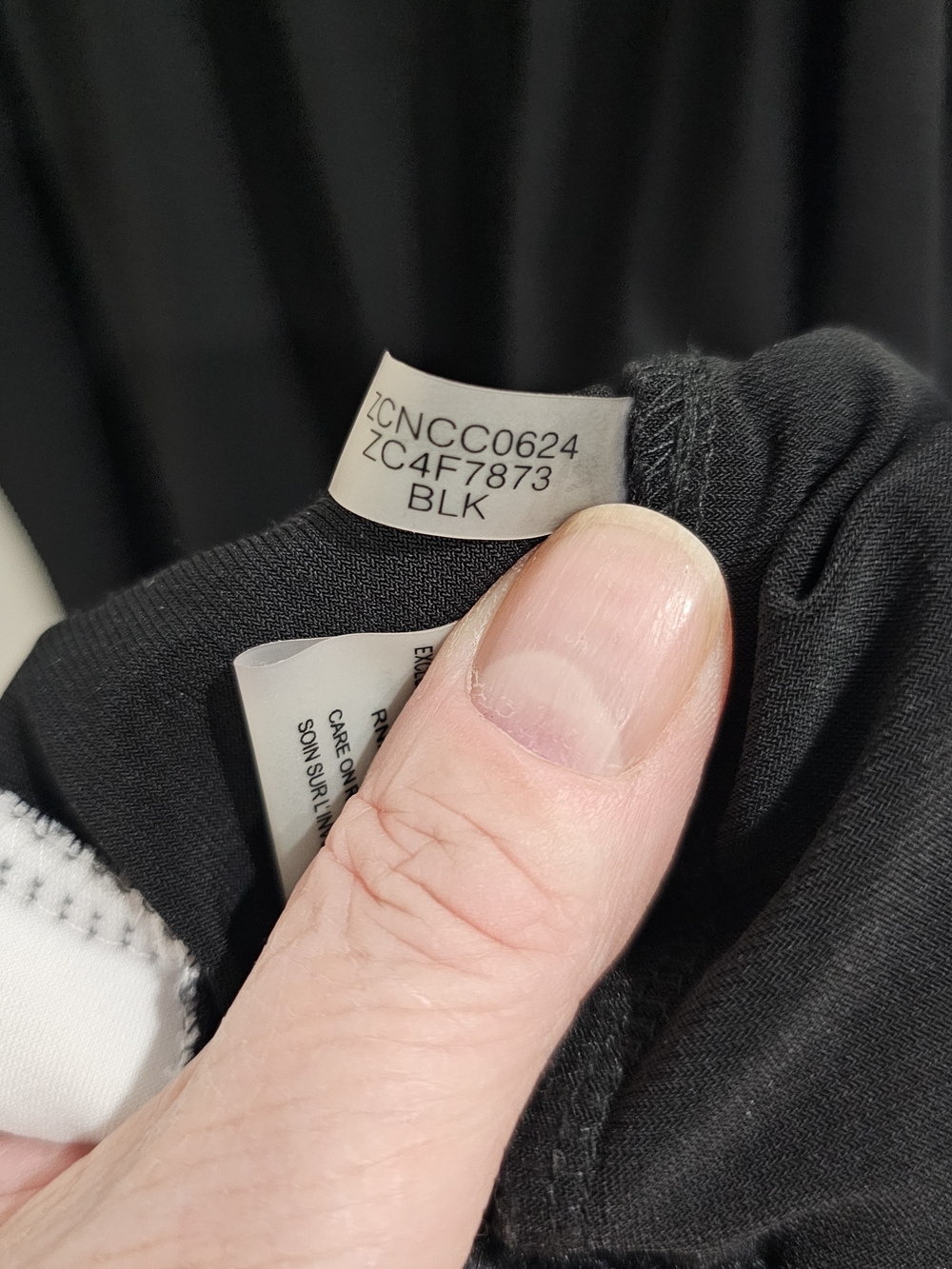 Calvin Klein Black White Colorblock Blouse HalterTop L Old Money Party Luxury - Picture 9 of 12